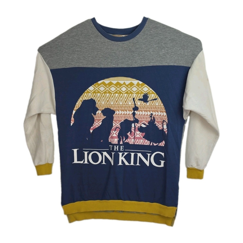 Disney The Lion King Sleep Shirt Women's Sz M Gray/Blue Large Graphic Print